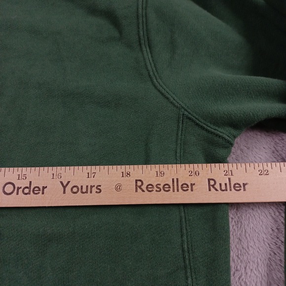 Nike Sweater Mens Medium Green Hoodie Pullover Casual Streetwear Fleece - Picture 9 of 9